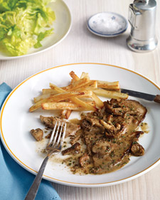Fast & Easy Recipe For Veal Paillards With Mushroom Sauce