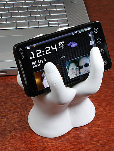 Cell Phone Hand Stand: Totally Geeky or Geek Chic?