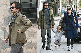 Pictures of Gael Garcia Bernal With Pregnant Wife Dolores and Son Lazaro