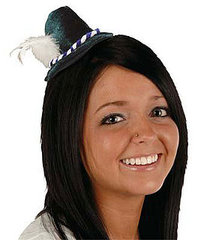 Tiny Alpine Hat Hair Clip For Oktoberfest