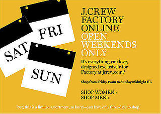 J.Crew Opens Weekend-Only Factory Store Online