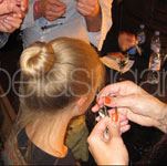 Backstage Makeup at 2011 Spring London Fashion Week