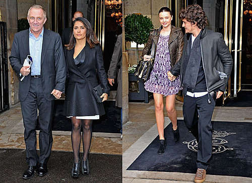 Pictures of Celebrities at Paris Fashion Week Front Rows Including Orlando Bloom, Miranda Kerr