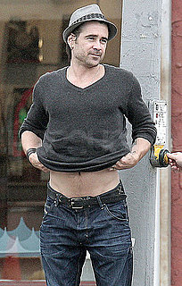 Pictures of Colin Farrell Sharing a Sneak Peek at His Abs in LA
