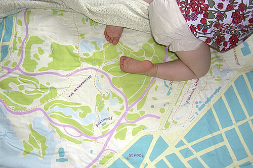 City Map Baby Blankets