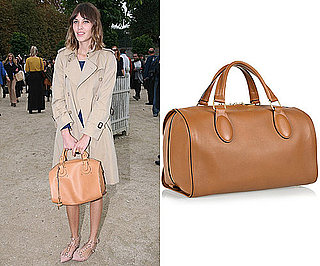 Photos of Alexa Chung in Paris with Chloe Handbag