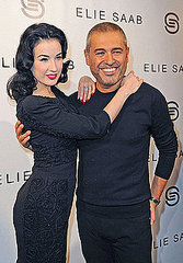 Dita Von Teese attends the Elie Saab Ready to Wear Spring/Summer 2011 show during Paris Fashion Week 