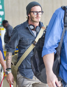 Pictures of David Beckham's Headphones