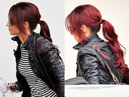 Chery Cole Dyes her Hair Red