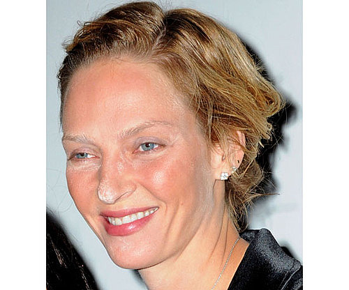 Uma Thurman and Celebrity Powder Mishap Pictures and Tutorial