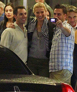 Pictures of Gwyneth Paltrow Grinning For Pictures With Fans Outside a Movie Theater in LA
