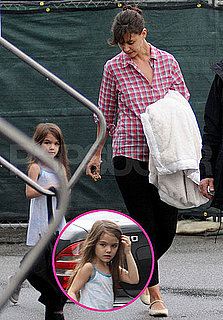 Pictures of Katie Holmes and Suri Cruise on the LA Set of Jack and Jill