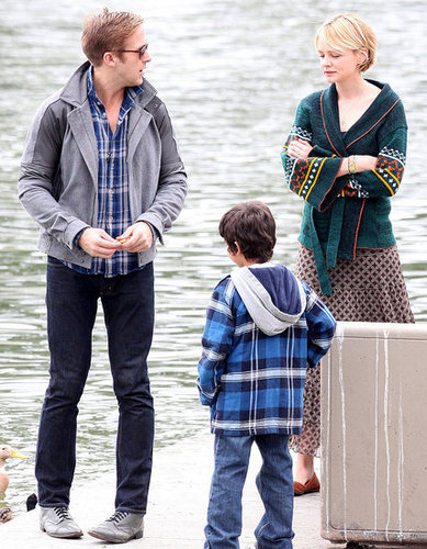 Pictures of Ryan Gosling and Carey Mulligan Filming Drive