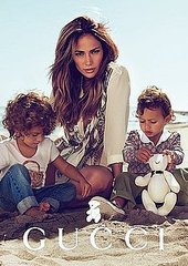 Pictures: Jennifer Lopez and Her Twins in Gucci Ads