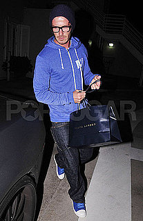 Pictures of David Beckham Shopping at Ralph Lauren in LA