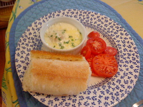 Oeufs en Cocotte (Baked Eggs in Cream)