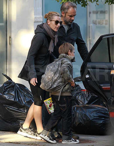 Pictures of Kate Winslet With Ex Sam Mendes and Son Joe Mendes in NYC
