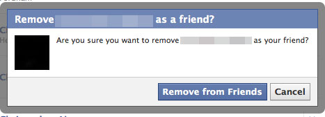 Unfriending Facebook Friends 2010-10-25 15:45:10