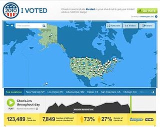 Foursquare Voting Badge