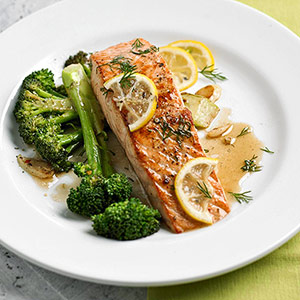 Citrus Salmon With Broccoli Recipe
