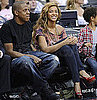 Pictures of Jay-Z and Beyonce at a New Jersey Nets Game