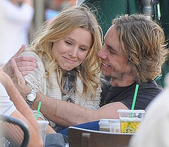 Pictures of Kristen Bell and Dax Shepard Kissing at Coffee With Justin Long Pictures of Kristen Bell and Dax Shepard Kissing at Coffee With Justin Long