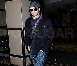 Pictures of Kellan Lutz Flying Into LAX on a Break From Breaking Dawn