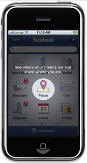 Facebook Places or Foursquare Check-Ins