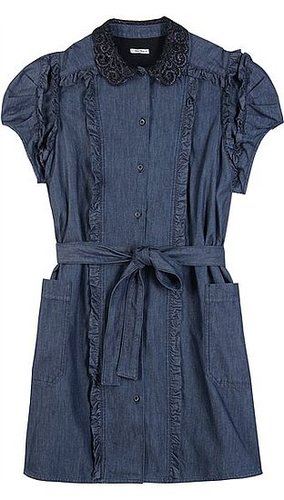 Miu Miu - DETAILED DENIM DRESS