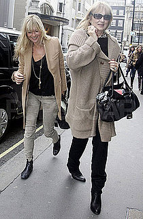 Pictures of Kate Moss Getting Lunch With Her Mom Linda After the Topshop Launch