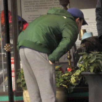 Guess Who Bent Over in Gray Sweatpants? Guess Who Bent Over in Gray Sweatpants?