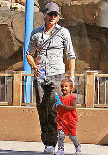 Pictures of Gabriel Aubry and Nahla at Park in LA