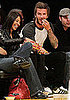 Pictures of David Beckham, Kaley Cuoco, Trevor Donovan at the Lakers Game