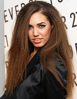 Amber Le Bon Crimped Hair, Forever 21 in London