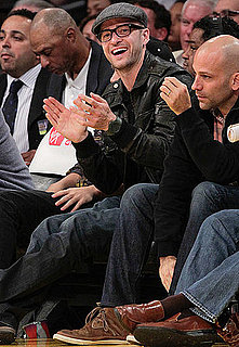 Pictures of Justin Timberlake, Khloe Kardashian, and More on Lakers Sideline 2010-11-08 11:00:00