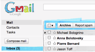 Photos of New Gmail Themes