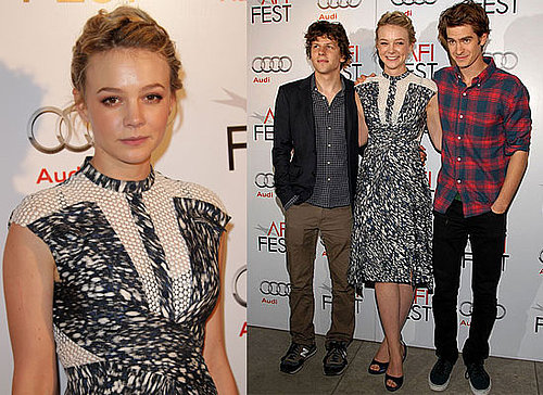 Carey Mulligan, Andrew Garfield and Jesse Eisenberg at an AFI Roundtable