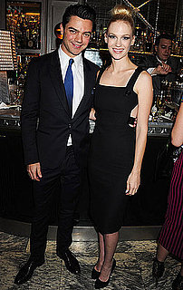 Pictures of January Jones and Dominic Cooper Sharing a Fashionable Dinner in London