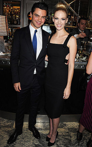 Pictures of January Jones and Dominic Cooper Sharing a Fashionable Dinner in London