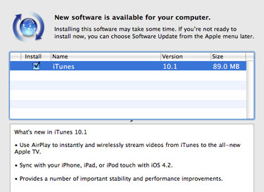 iTunes 10.1 Download With Airplay For Apple TV