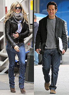 Pictures of Paul Rudd and Jennifer Aniston on the Set of Wanderlust in NYC