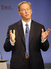 Eric Schmidt With a Nexus S Talking About Android Phones as Credit Cards Eric Schmidt With a Nexus S Talking About Android Phones as Credit Cards