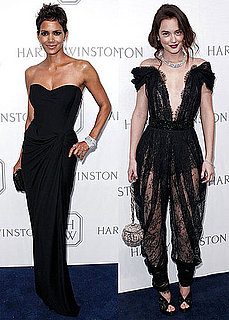 Pictures of Leighton Meester in Lace Jumpsuit With Halle Berry at David Winston Event in NYC