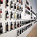 Wall of wine bottles