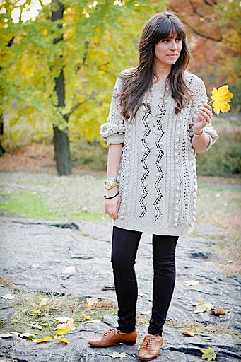 boyfriend sweater & oxfords