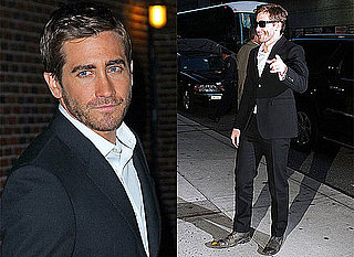 Jake Gyllenhaal Arriving at The Late Show and Interview with David Letterman
