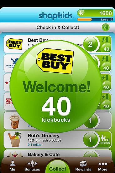 Photos of Shopkick App