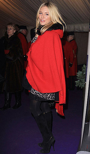 Pictures of Sienna Miller at a Caroling Service in London