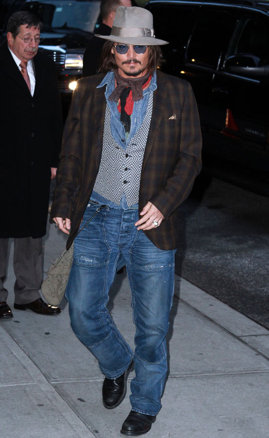 Pictures of Johnny Depp Late Show Pictures of Johnny Depp Late Show