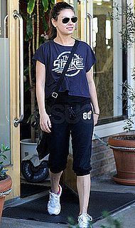 Pictures of Mila Kunis Going to the Gym and a Nylon Party in LA